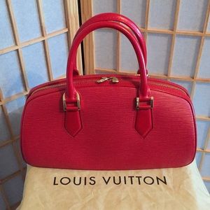 Authentic Louis Vuitton Jasmin Epi Rouge Handbag